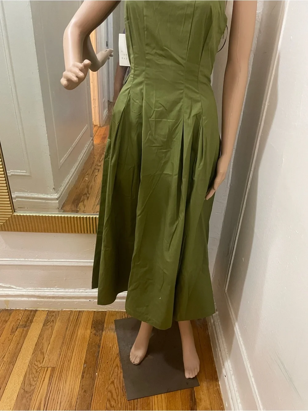 a new day Olive Green Halter Midi Dress